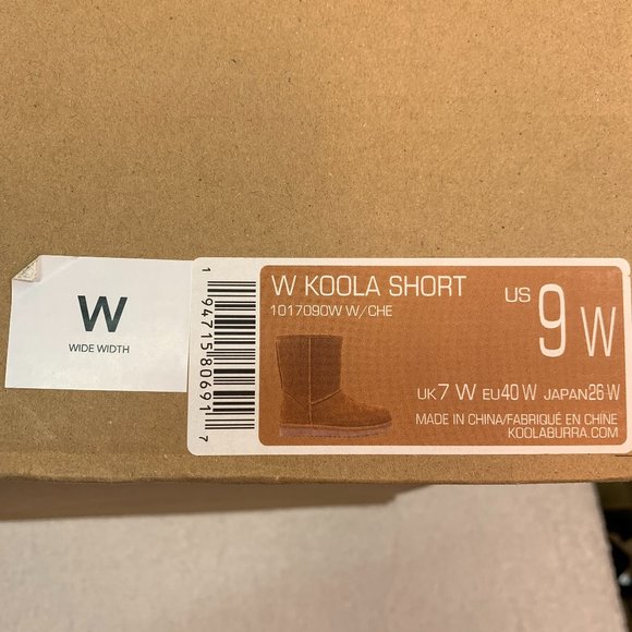 Koolaburra by UGG Womens Koola Short Suede Faux Fur Lined Boots Chestnut 9W NWOB - Picture 4 of 11